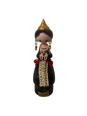 Vintage World Kokeshi Thai Girl Wood Doll